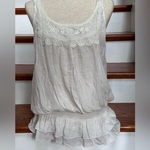 Crochet detail summer top/cami
